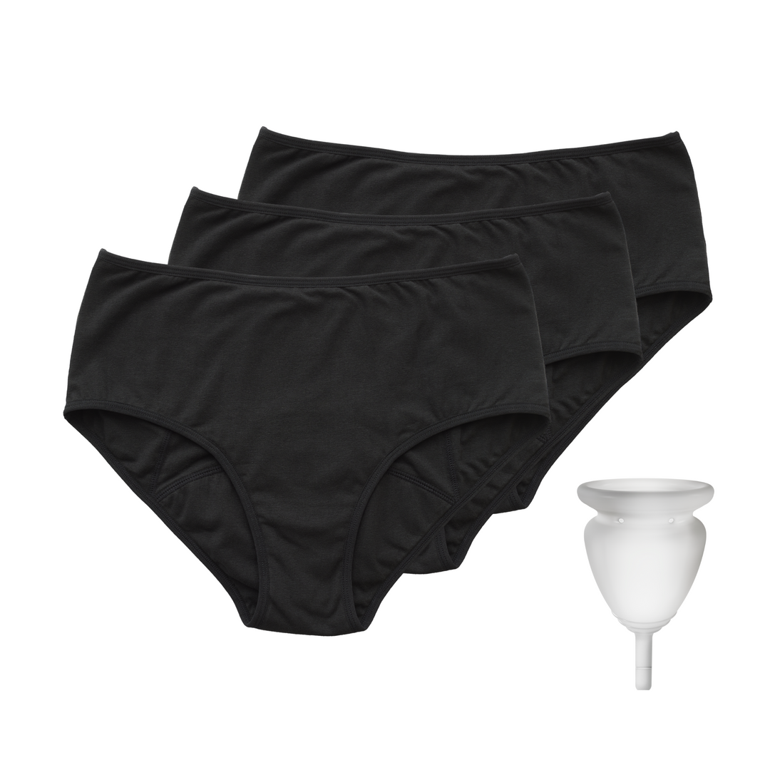 Flow Undies 3-Pack + FlowCup® Flex