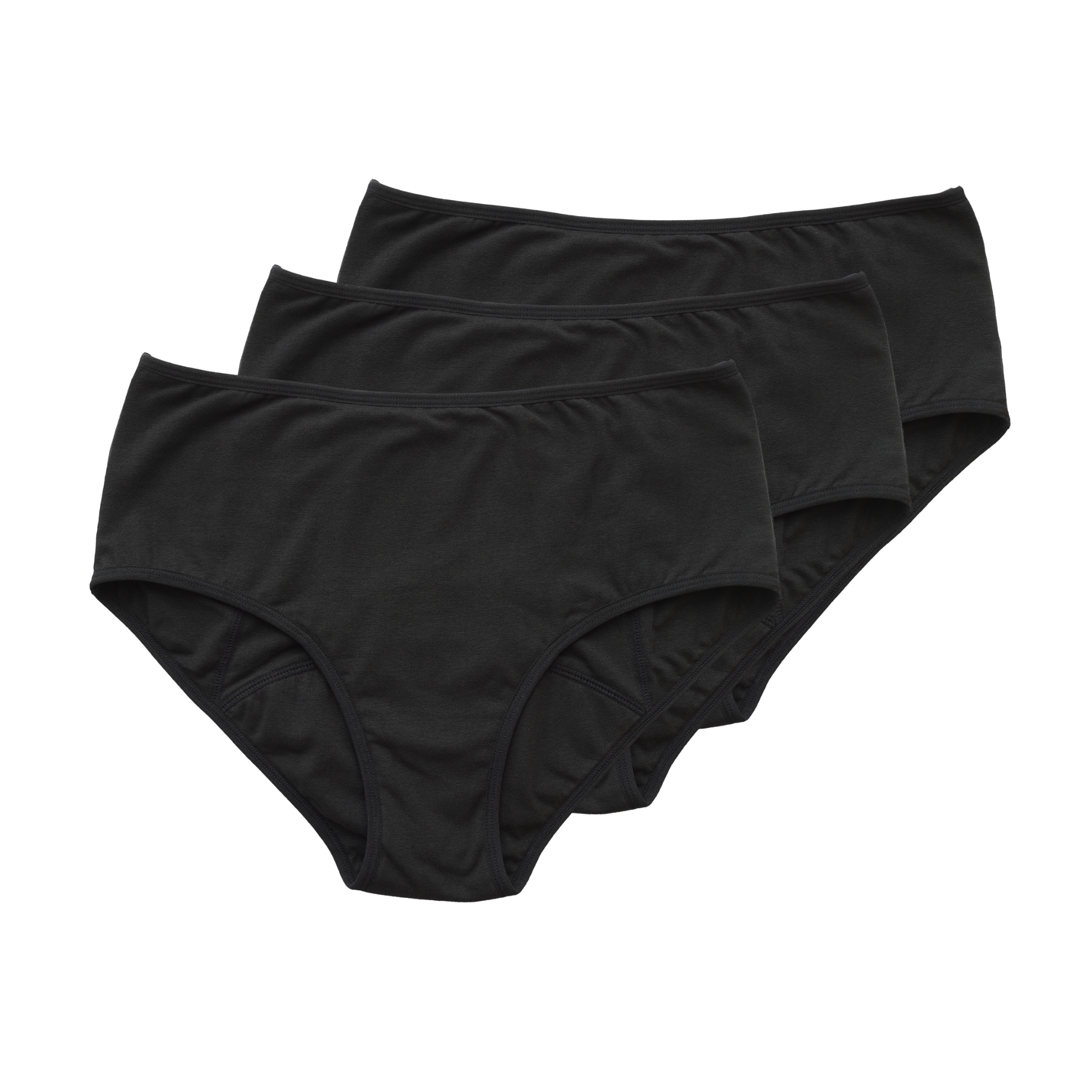 Flowies 3 PACK Sport Period Panties Multi Color Pack Black, Nude, Pink Eco  Menstrual Panty Bladder Leakage Panties Leakproof Underwear 