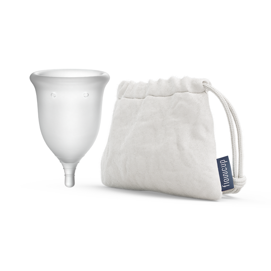 FlowCup Menstrual Cup & Cotton Pouch